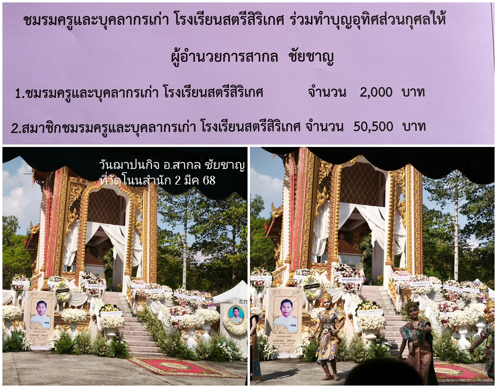 งานฌาปนกิจนายสากล ชัยชาญ