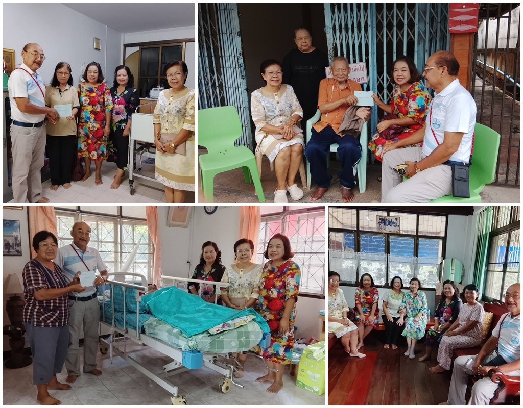 เยี่ยมไข้ให้กำลังใจครอบครัวครูและบุคลากรเก่าฯ